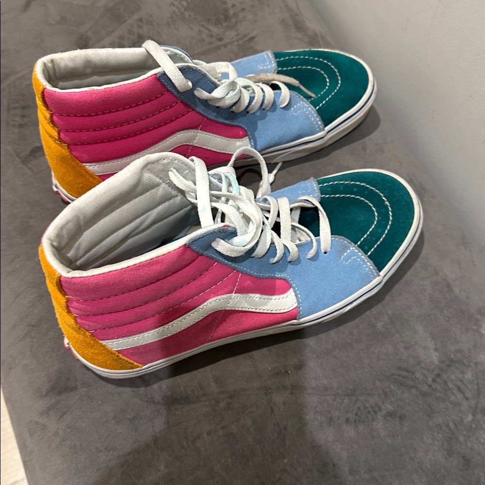 Colorful High-Top Van’s Sneakers